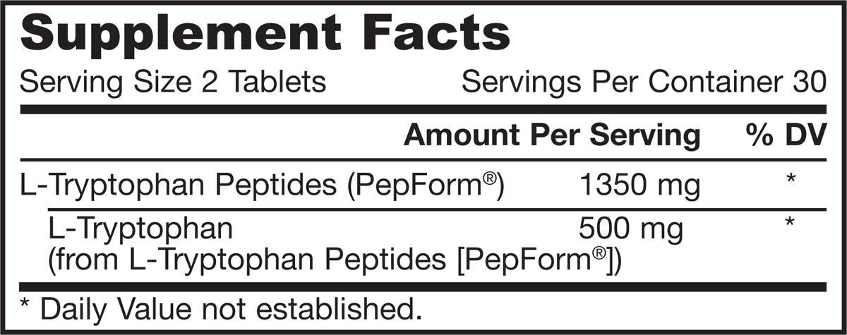 Peptida L-triptofan 60 tablete