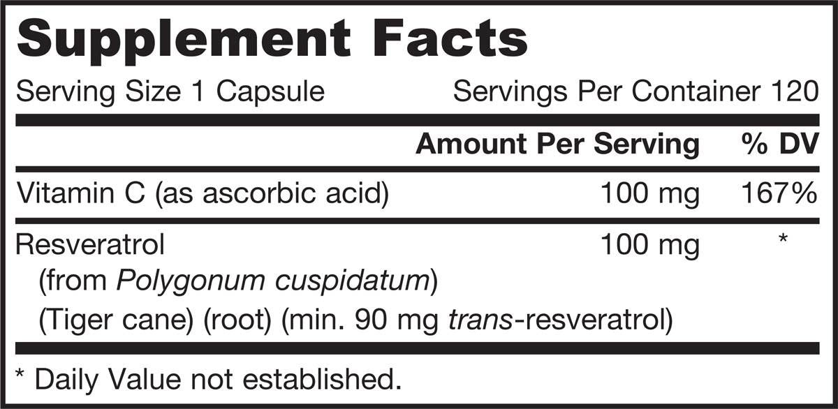 Resveratrol 100 mg - 60 капсули