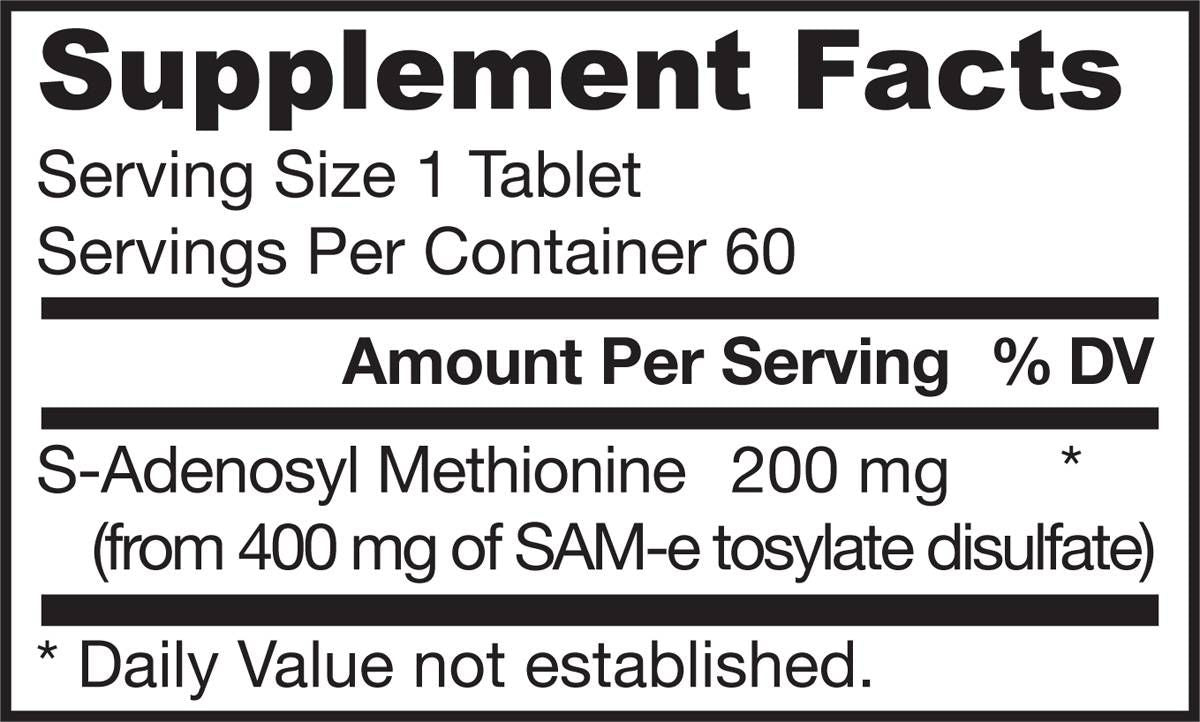 SAM-e 200 mg - 60 Таблетки