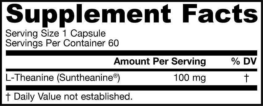 Teanina 100 mg / Suntheanine® - 60 capsule