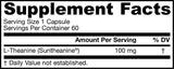 Teanina 100 mg / Suntheanine® - 60 capsule