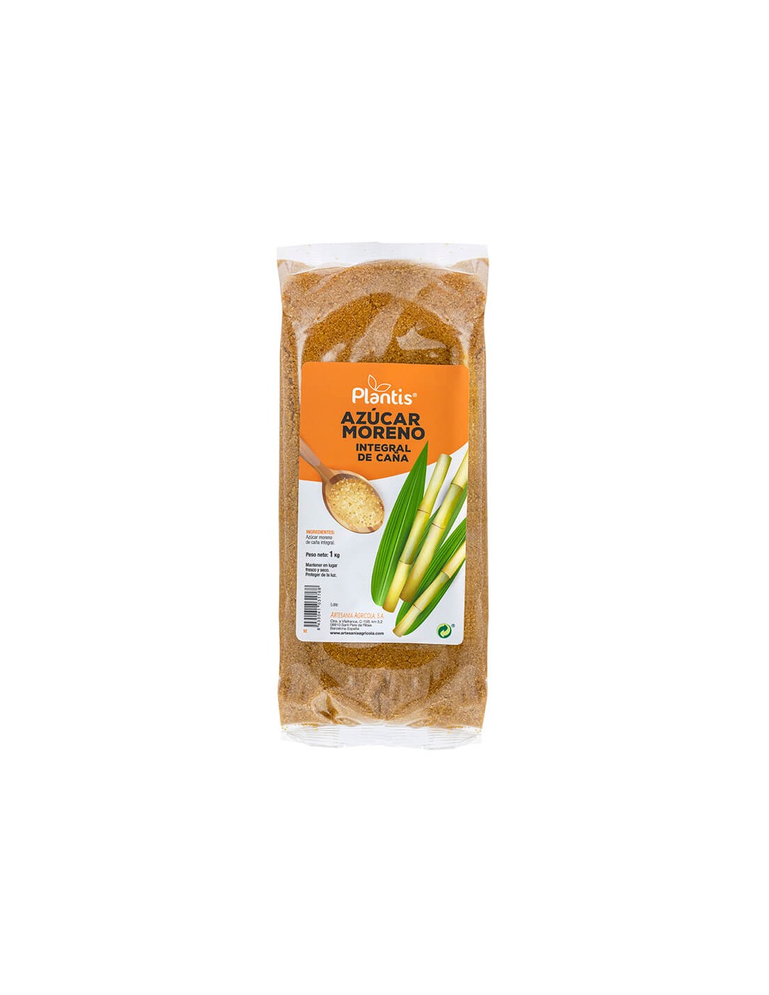 Кафява тръстикова захар (от цели стебла) - Plantis, 1 kg