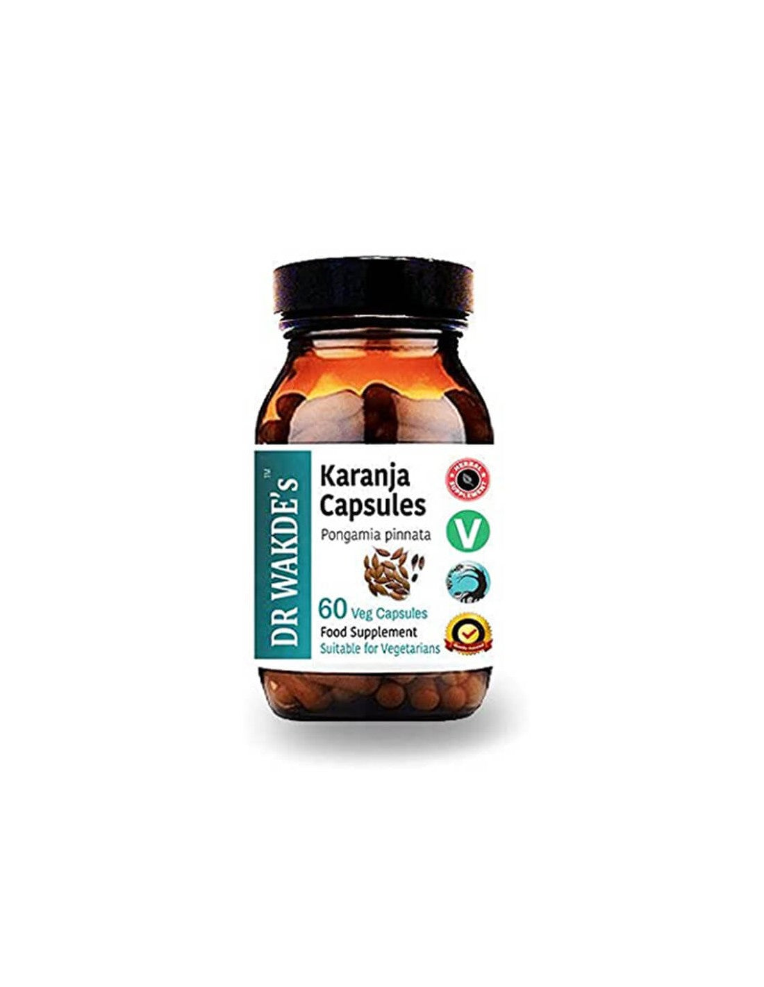 Karanja (Pongamia pinnata) - pentru probleme ale pielii, eczeme, ulcere și acnee, 60 capsule