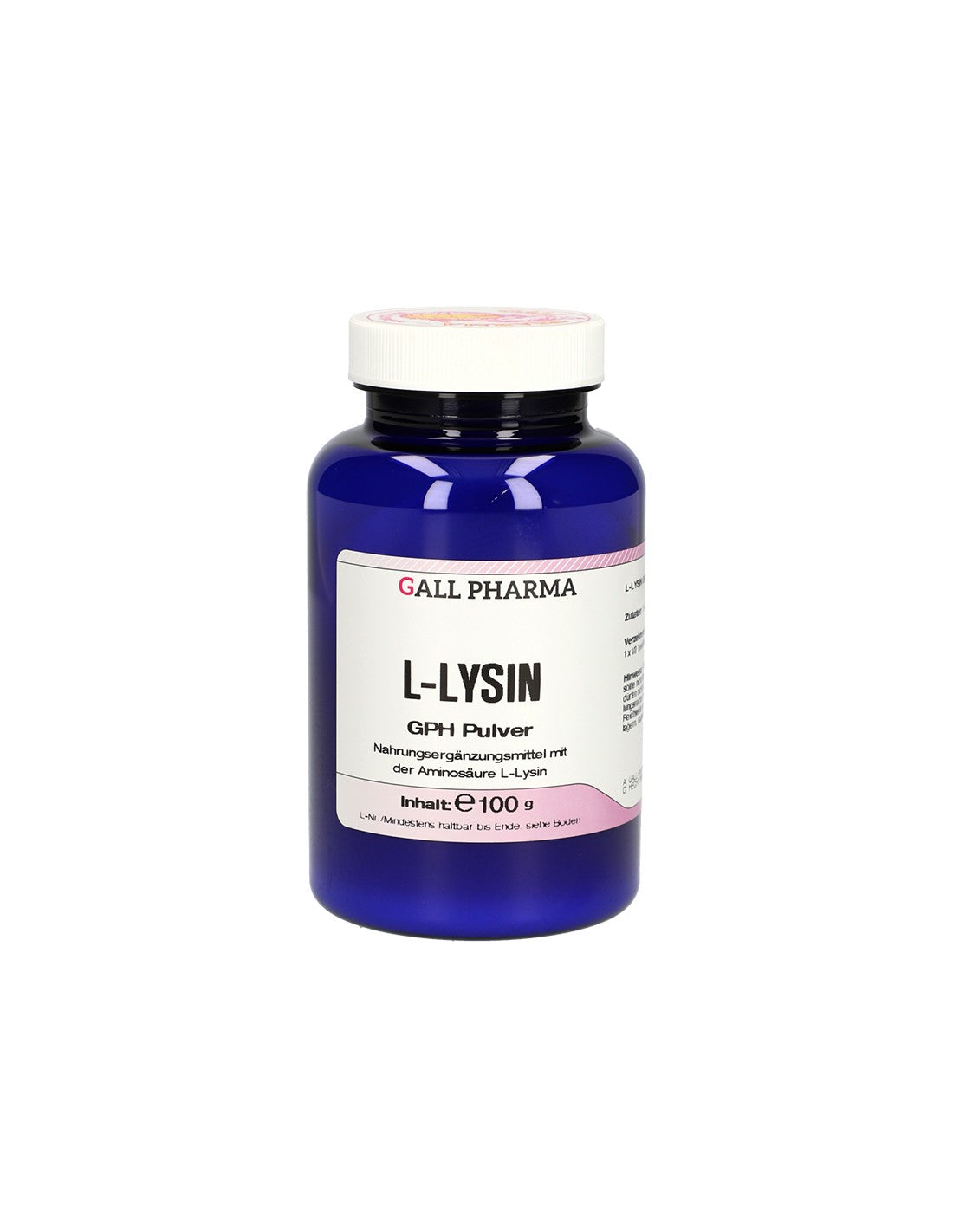 Απλός έρπης, ανοσοποιητική υγεία - L-Lysin (L-Lysin), 100 g, σκόνη