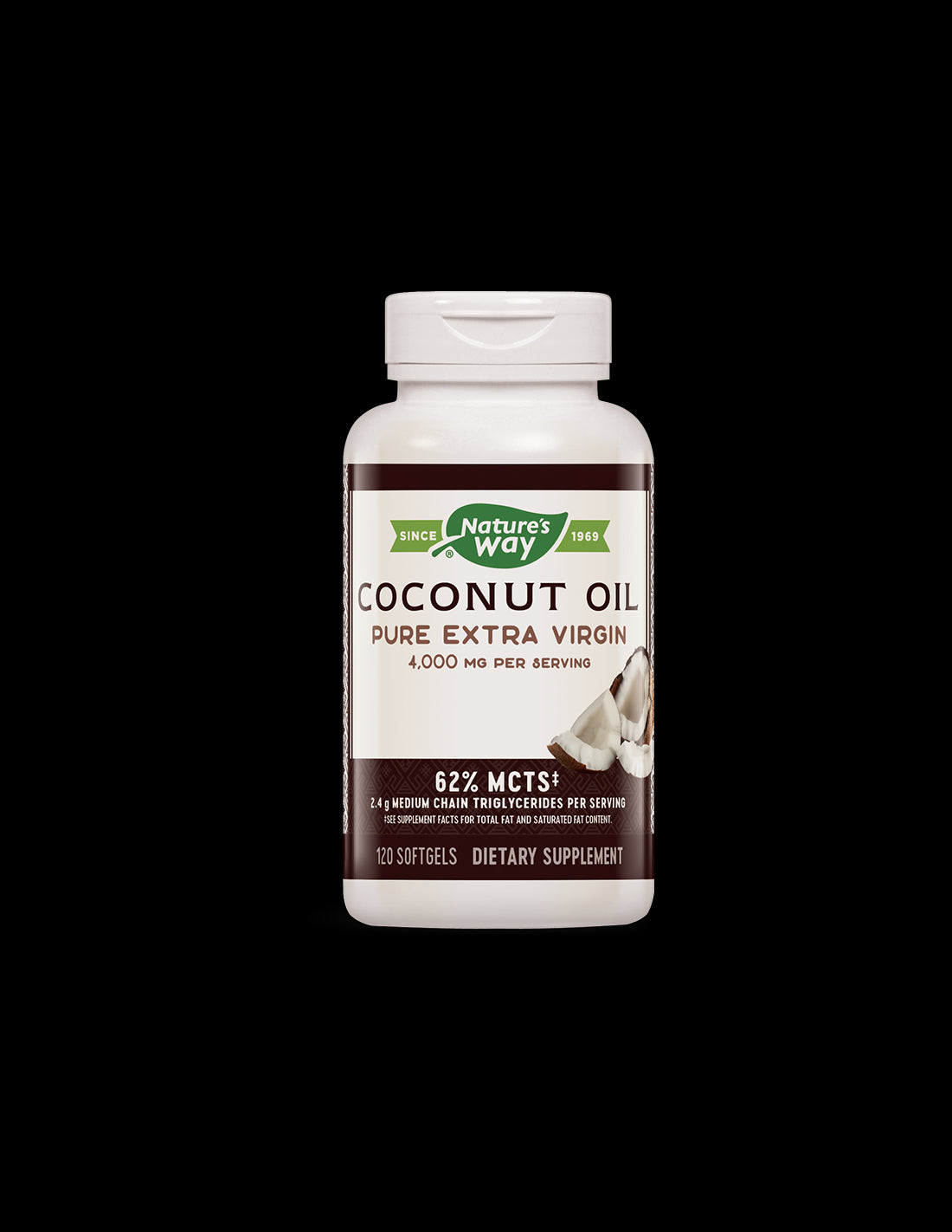 Coconut Oil Organic 1000 mg - 120 Гел капсули