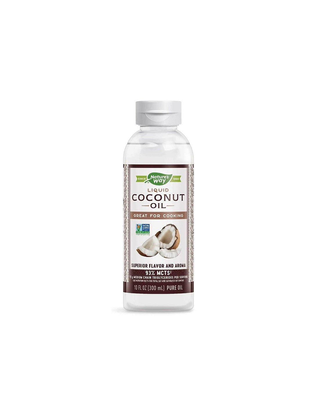 Ulei lichid de nucă de cocos / ulei de cocos (lichid), 93% MCT‡ (acizi grași), 300 ml Nature's Way