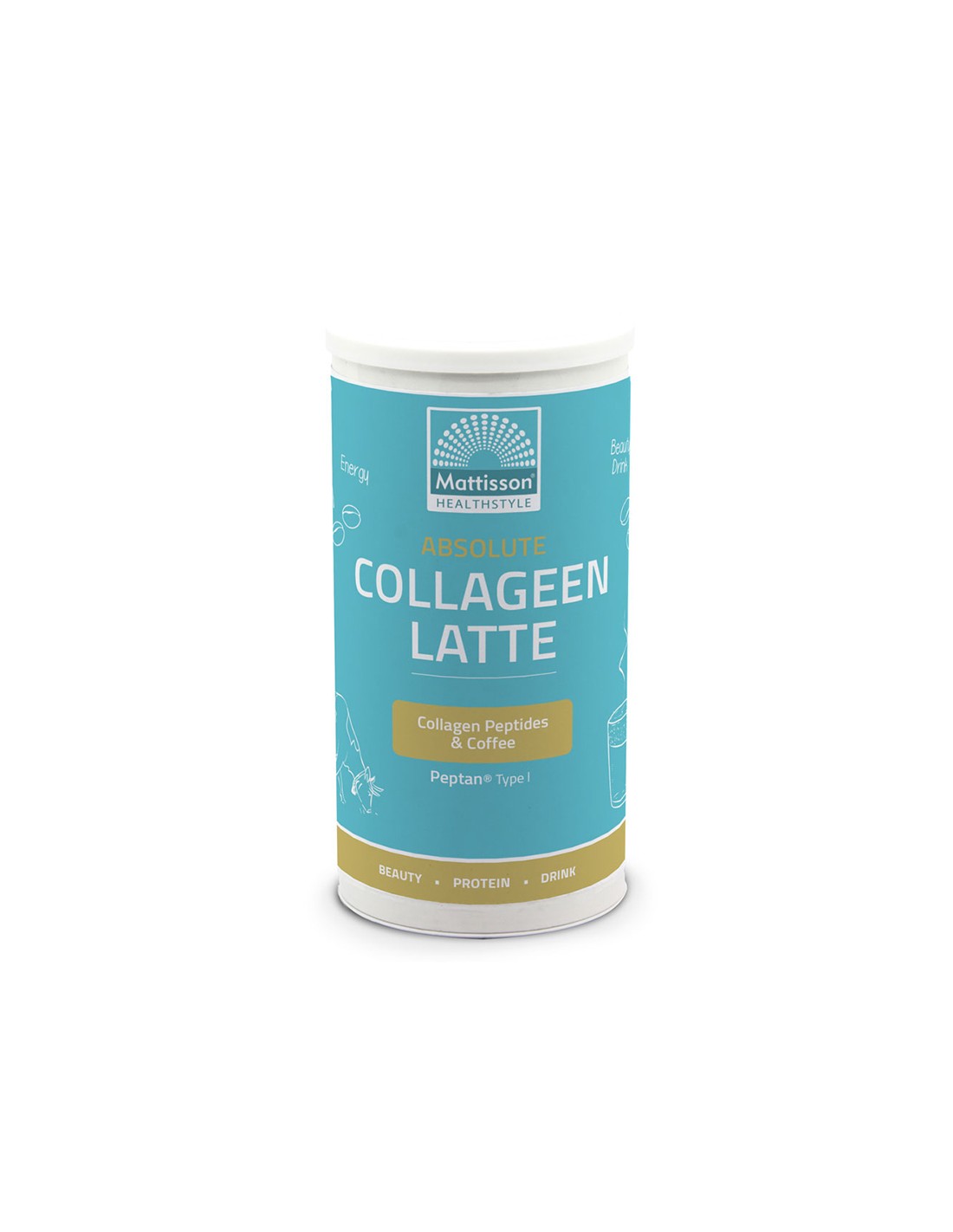 Collagen Latte - băutură instant cu aromă de cappuccino, 180 g pudră