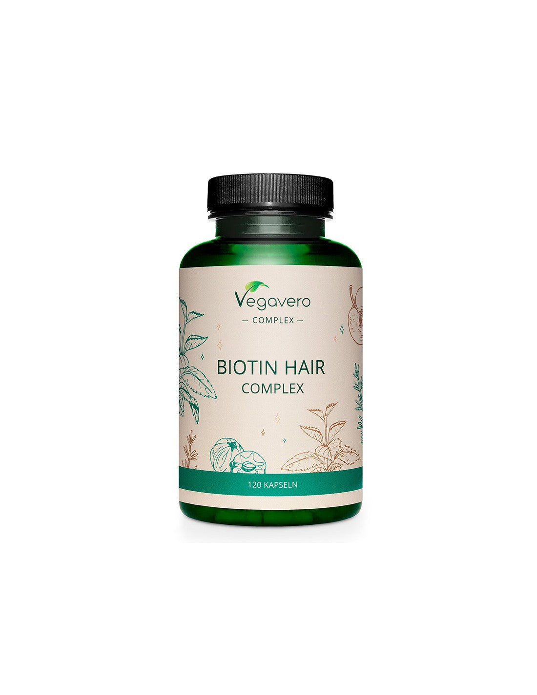 Комплексна грижа за косата - Biotin Hair Complex, 120 капсули