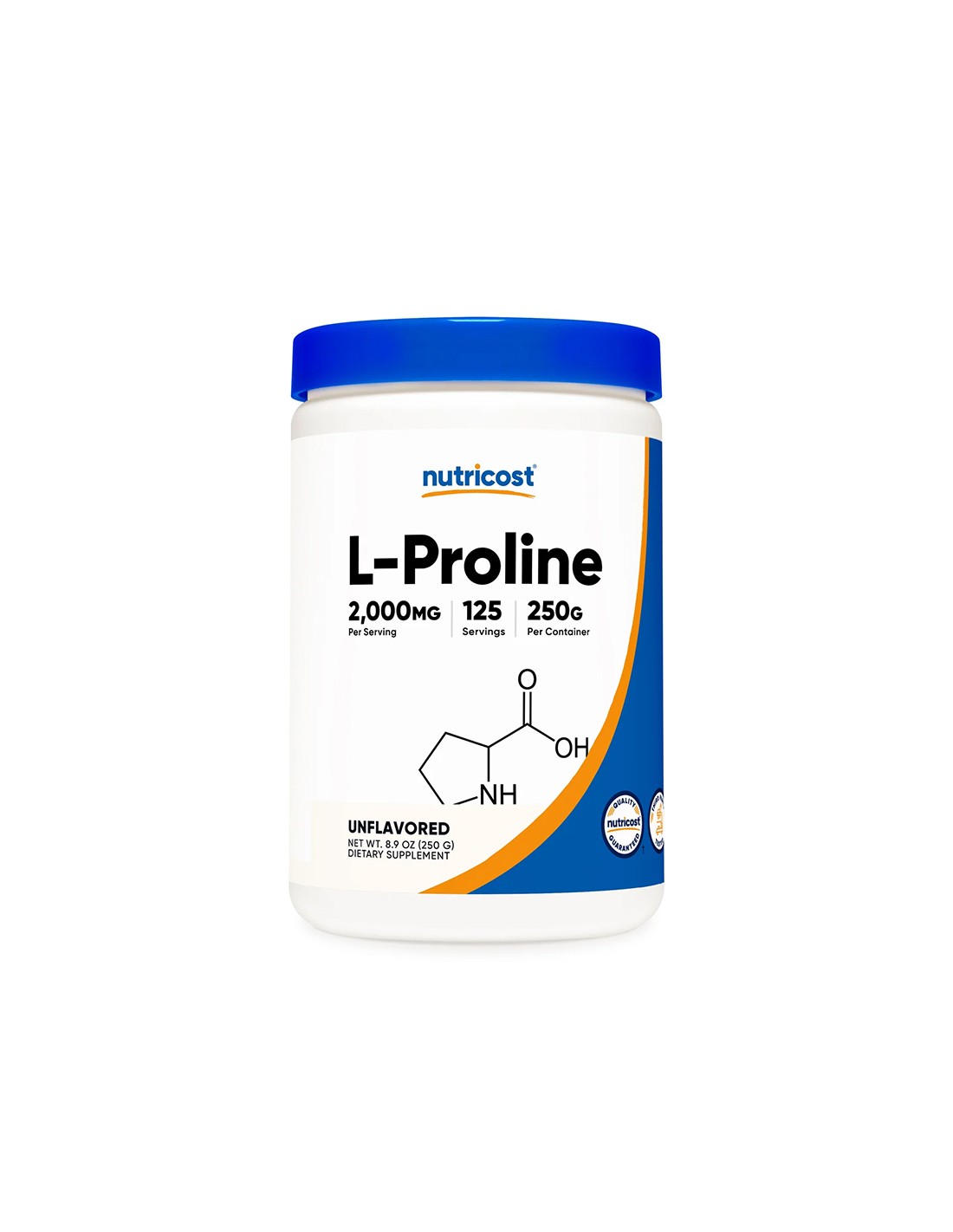 Oasele și articulațiile - L-Proline, 2000 mg x 250 g, pulbere