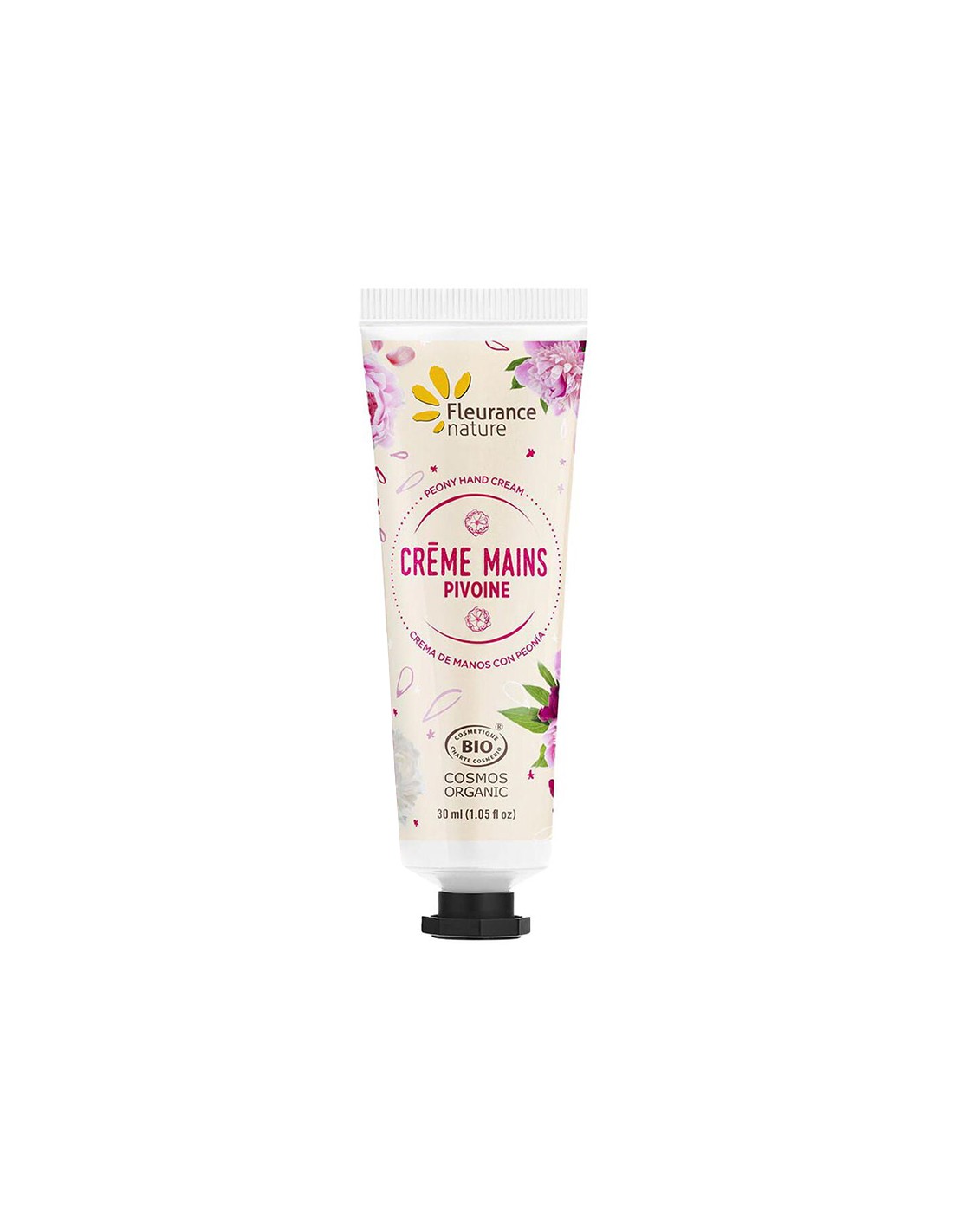 Crema de maini cu extract de bujor, unt de Shea si Aloe Vera, 30 ml Fleurance Nature