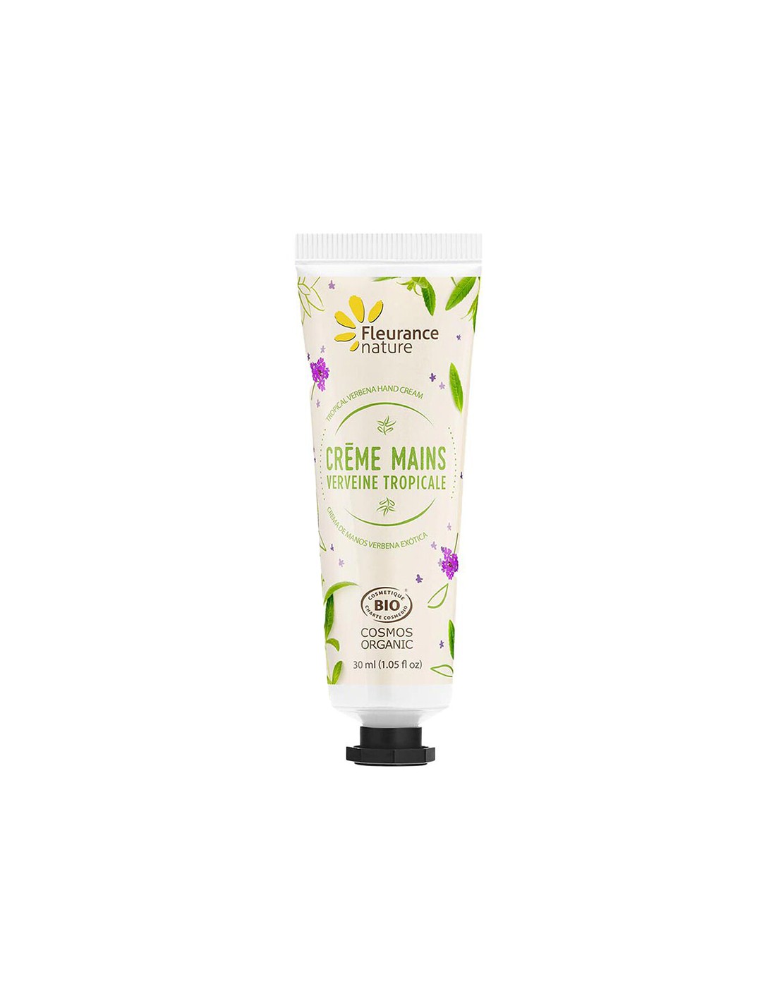 Crema de maini cu apa din frunze de verbena tropicala, unt de shea, aloe vera, 30 ml Fleurance Nature