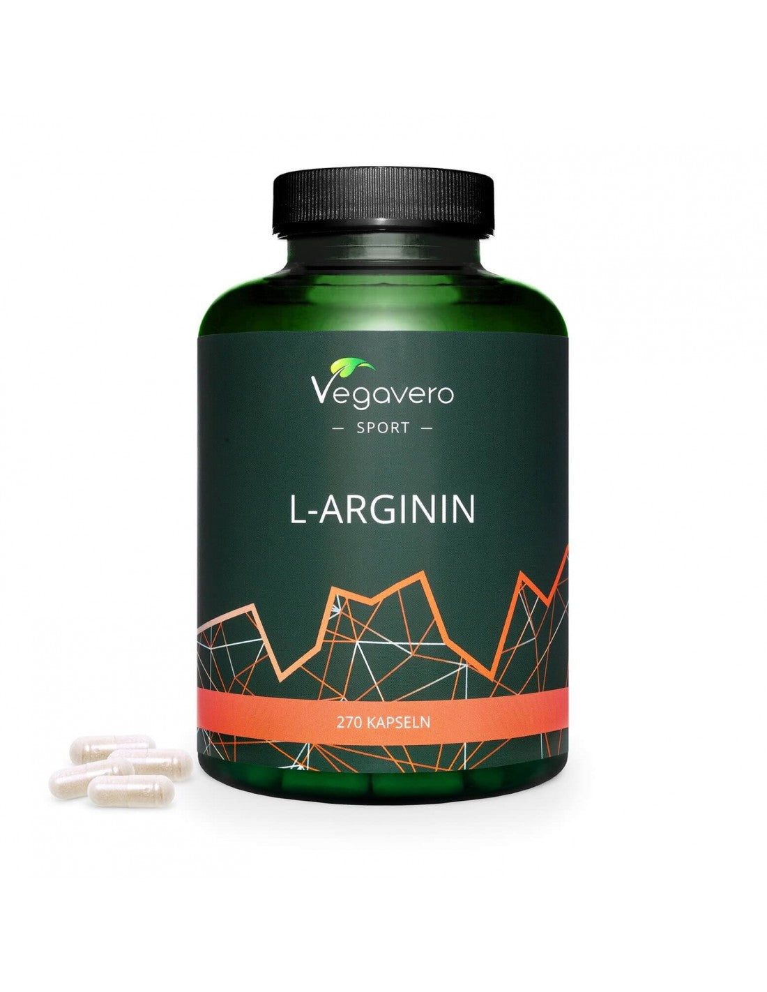 L-Arginin/ Л-Аргинин, 270 капсули, 100% Vegan Vegavero