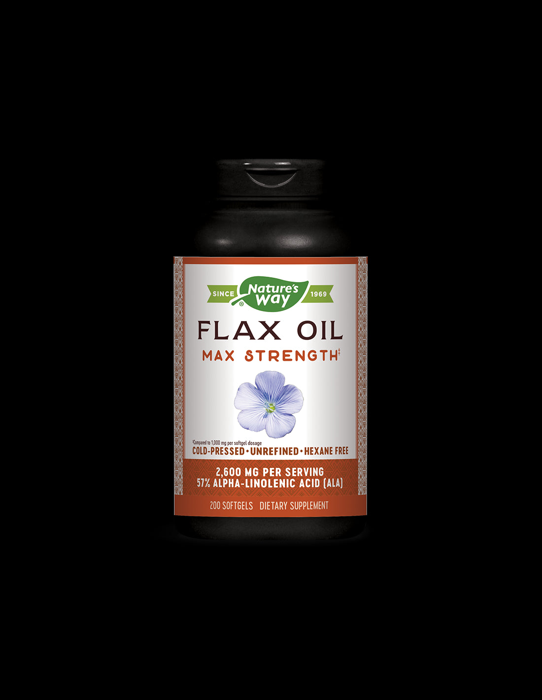 Flax Oil 1300 mg 57% ALA - 200 Гел капсули