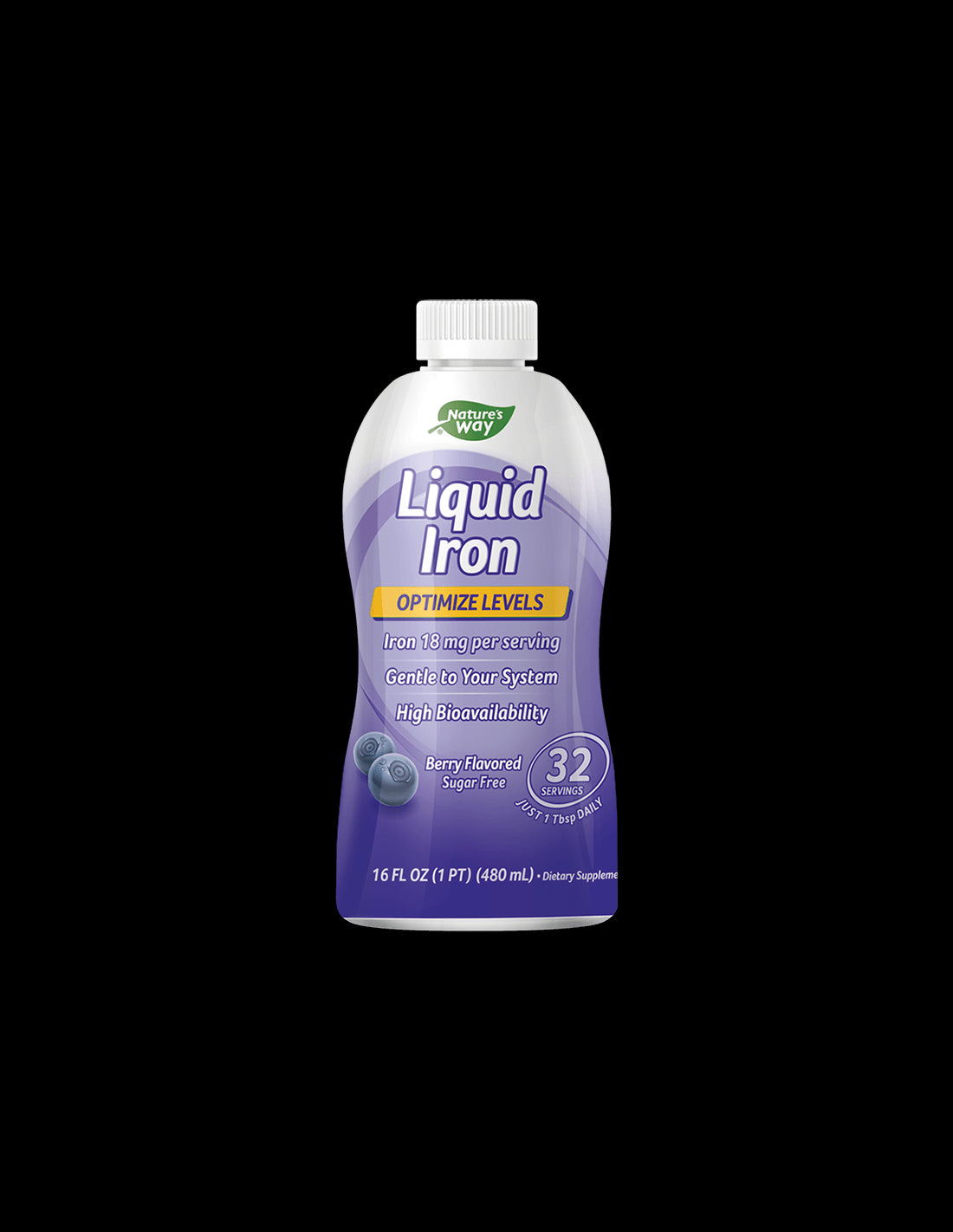 Liquid Iron - Течно желязо (с вкус на боровинки), 480 ml Nature’s Way