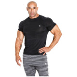 Tricou bărbați cu mâneci scurte / Tricou 01 LM Compression Black