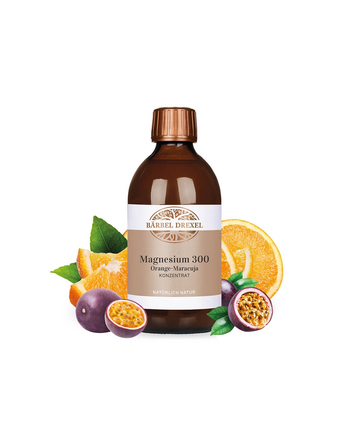 Magnesium 300 Orange-Maracuja Konzentrat / Магнезий концентрат (с вкус на портокал и маракуя), 300 ml Bärbel Drexel