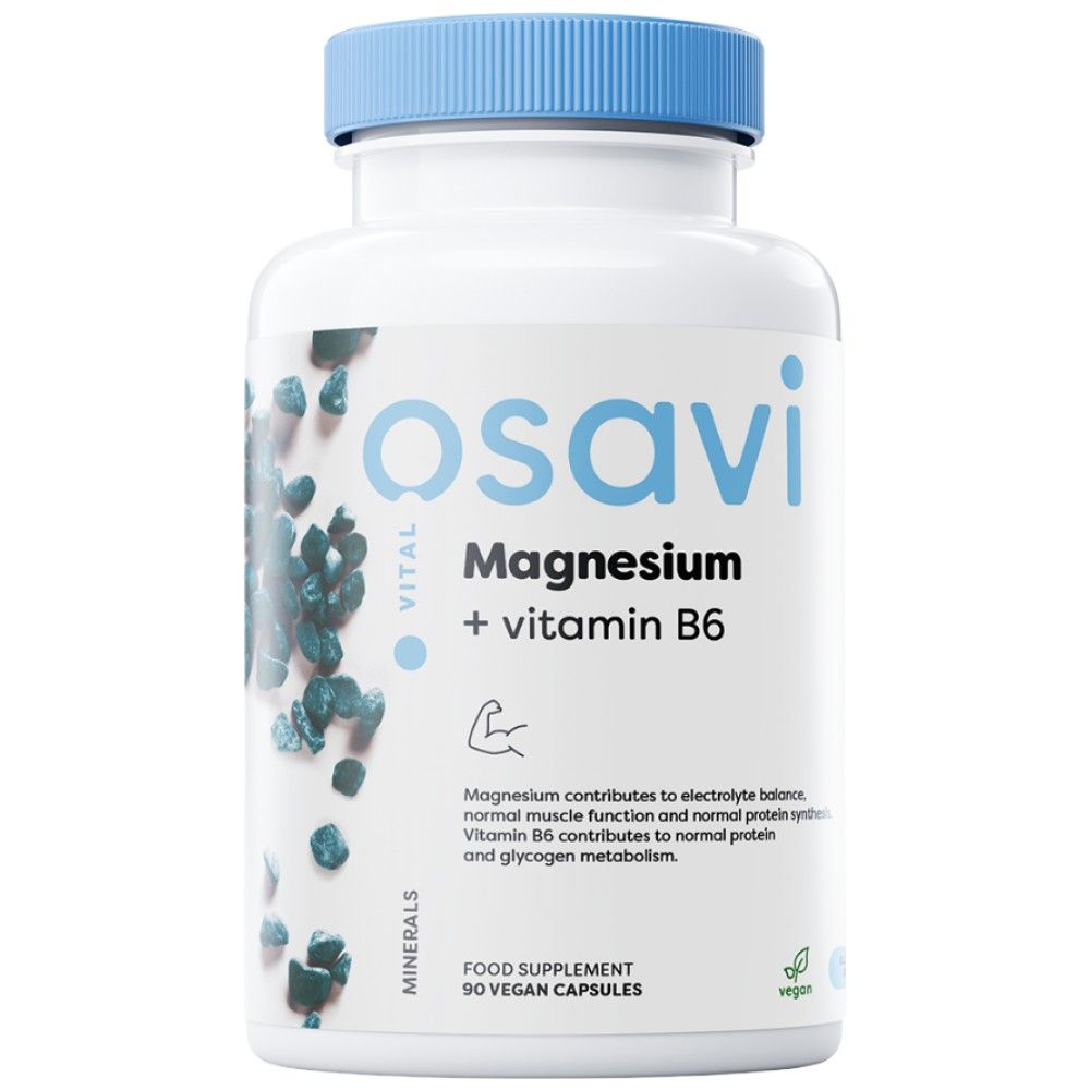 Magnesium Citrate + Vitamin B6 - 180 капсули