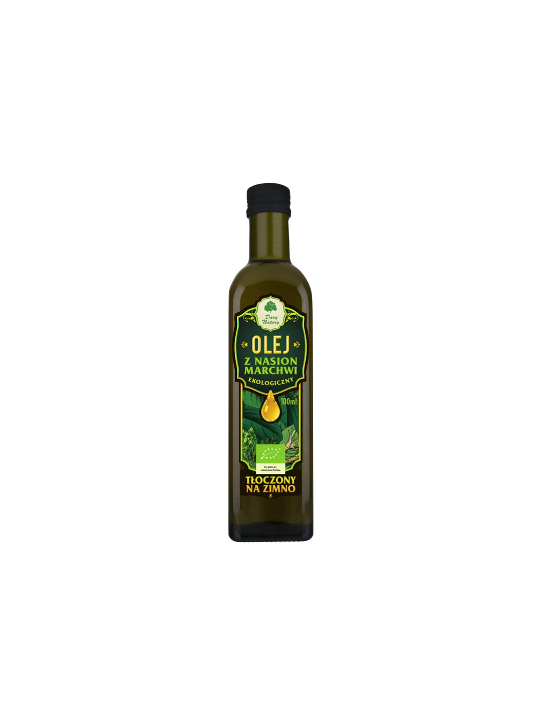 Ulei organic din semințe de morcov, 100 ml