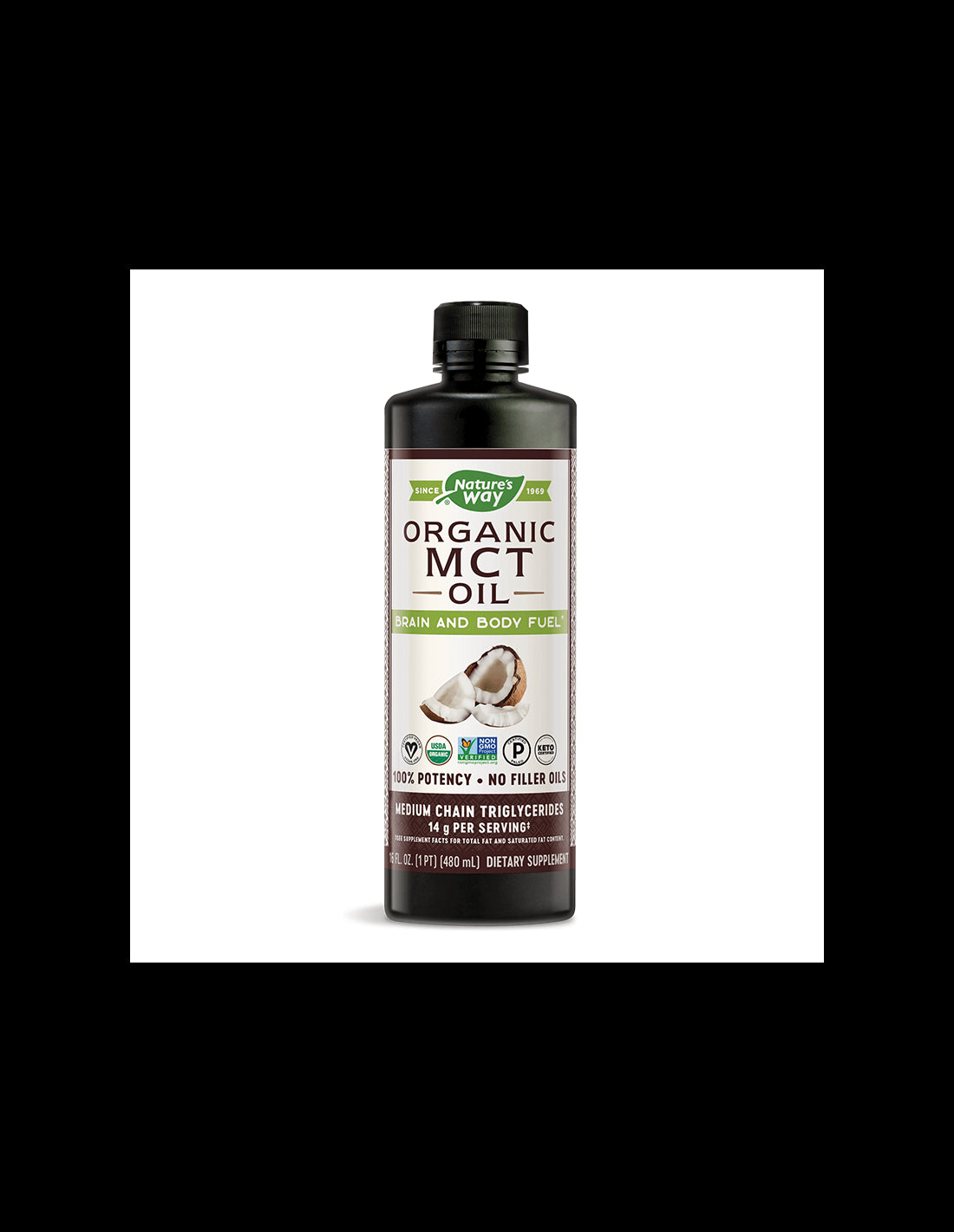 MCT Oil 100% Organic - 480 ml