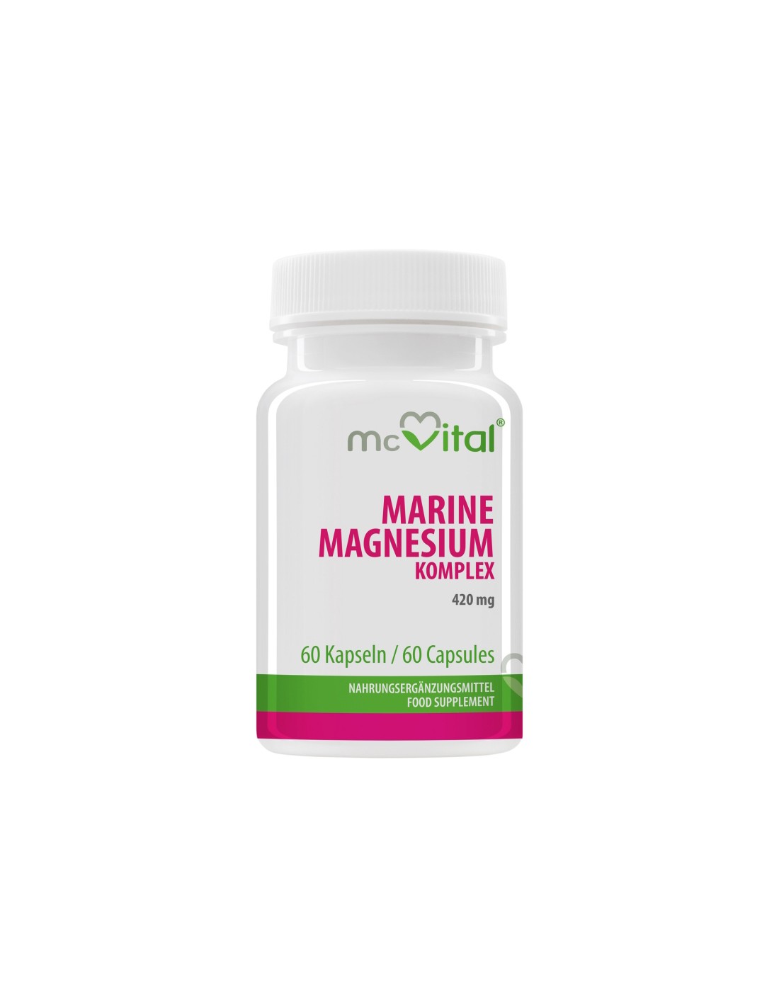 McVital® Marine Magnesium Komplex - Marine Magnesium Complex 420 mg, 60 κάψουλες Vitabay