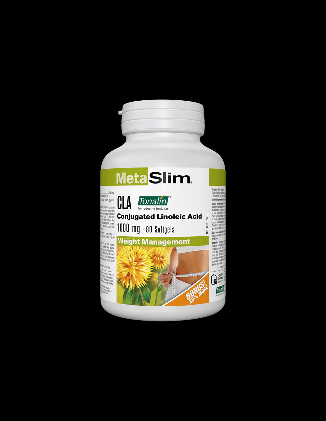 MetaSlim® CLA (Conjugated Linoleic Acid) Tonalin®/ КЛА Тоналин® 1000 mg x 80 софтгел капсули