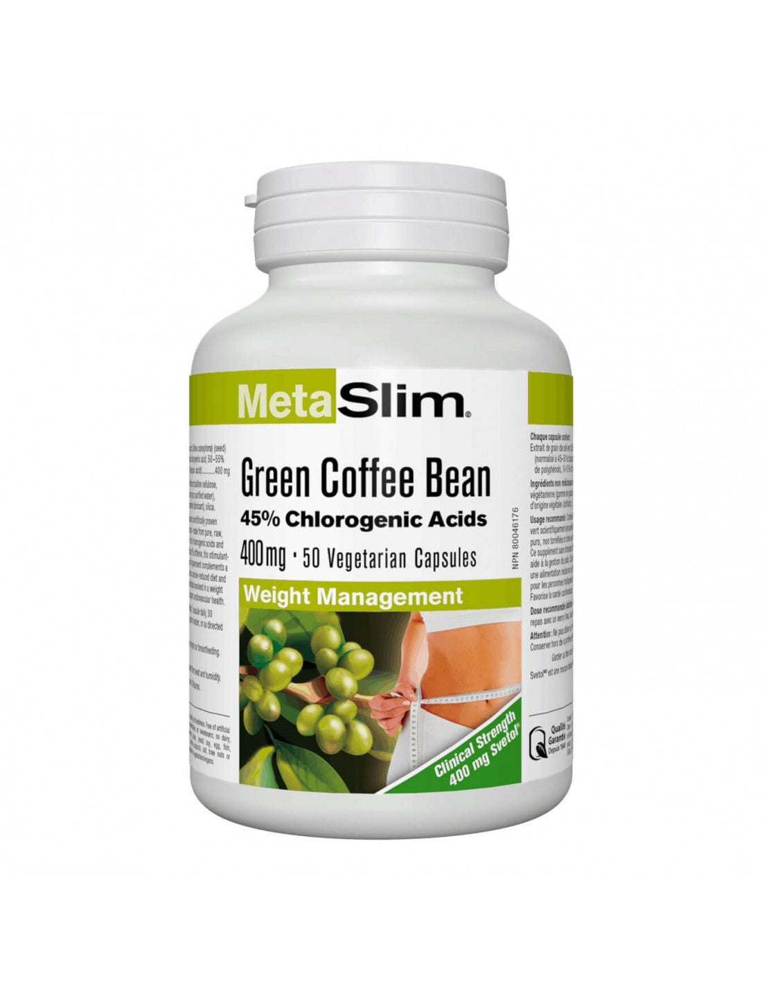 Boabe de cafea verde MetaSlim® 400 mg x 50 capsule