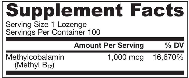 Metil B-12 1000 mcg - 100 comprimate sublinguale