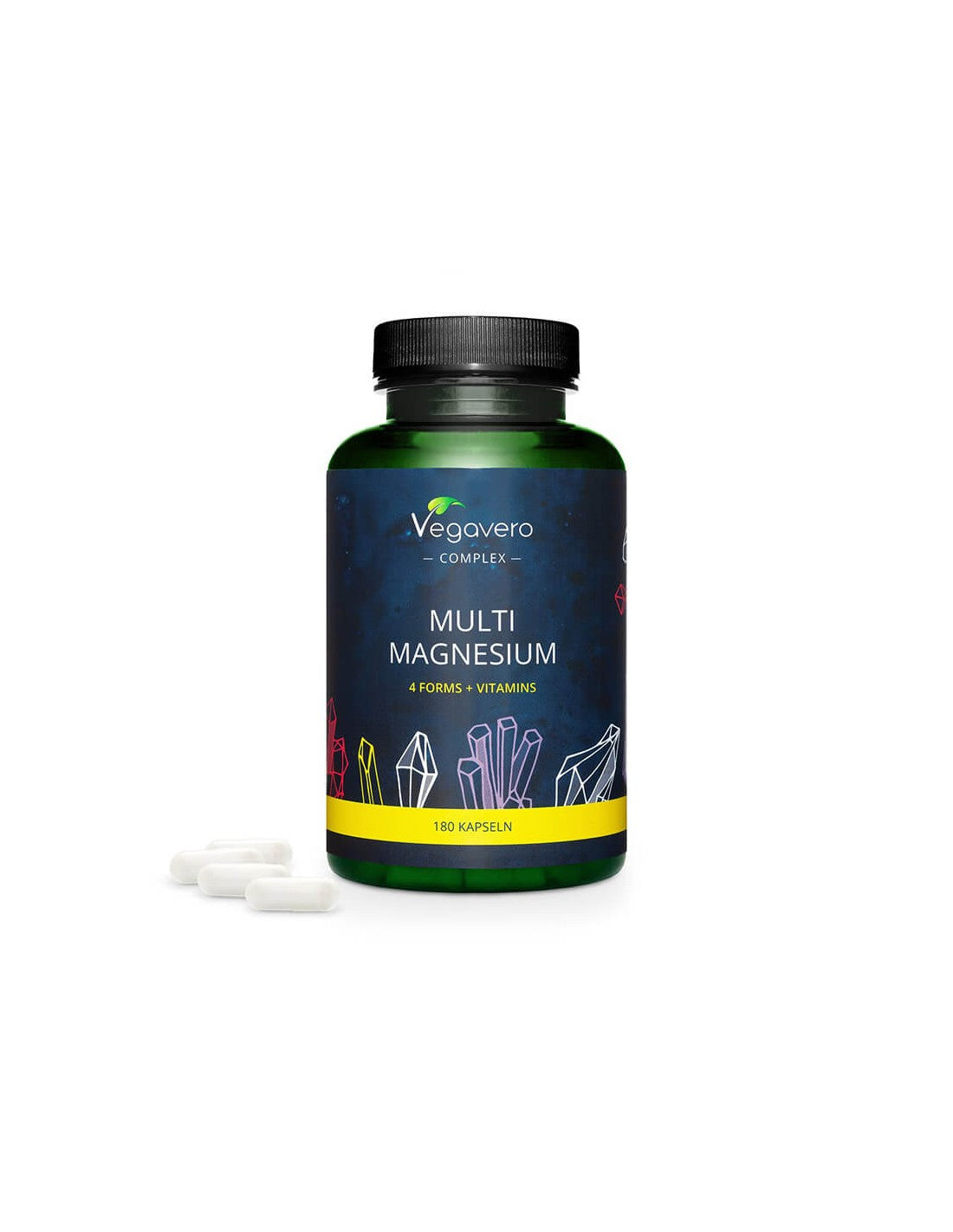 Multi Magnesium - Мулти магнезий с витамини В2 и В6, 180 капсули Vegavero