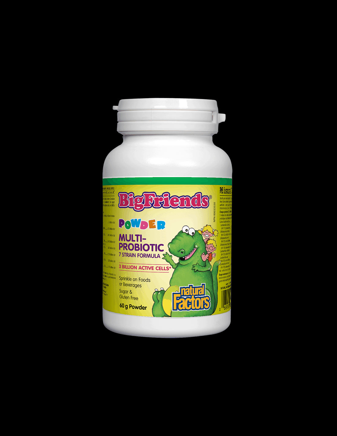 Multi-Probiotic Powder Big Friends® | 3 Billion Active Cells, 7 Strains - 60 грама