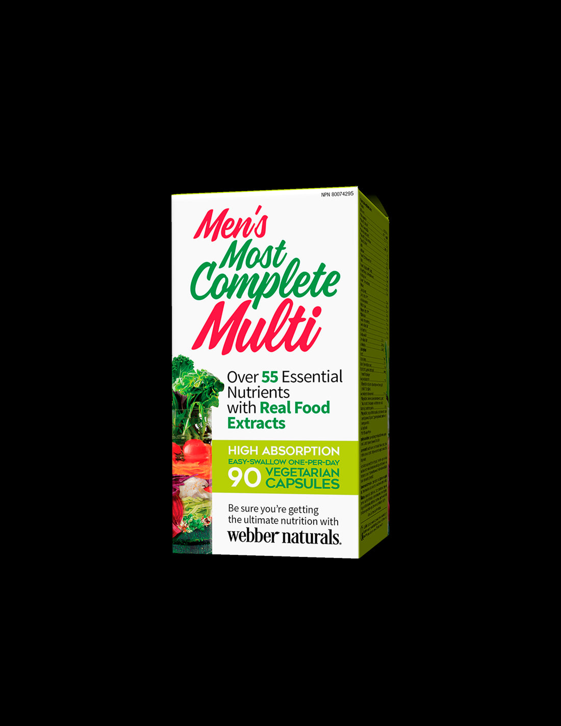 Multivitamine pentru bărbați - Cel mai complet Multi, 90 V capsule pentru bărbați Webber Naturals