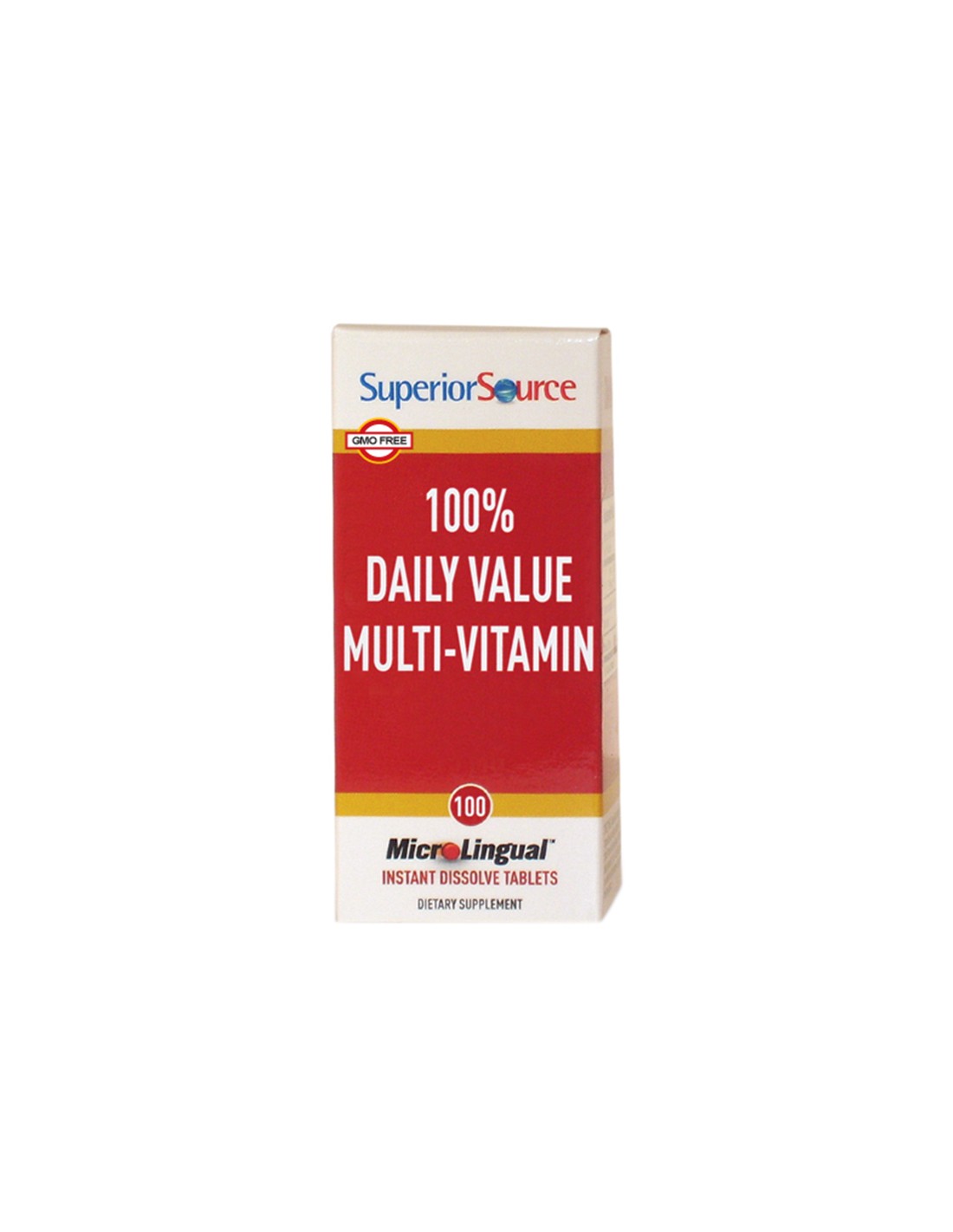 Мултивитамини - 100% Daily Value Multi-Vitamin, 100 сублингвални таблетки Superior Source