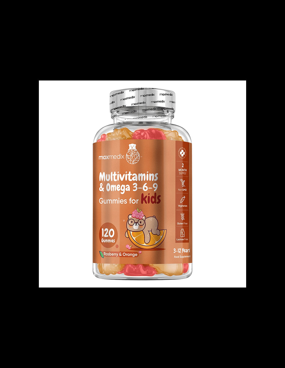 Multivitamine + Omega 3-6-9 (formula pentru copii), 120 tablete gel