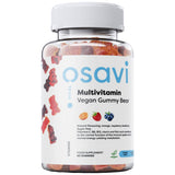 Multivitamin Vegan Gummy Bear | Orange, Raspberry, Blueberry - 60 желирани бонбони