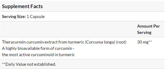 CurcuminRich™ | Theracurmin 30 mg - 60 капсули