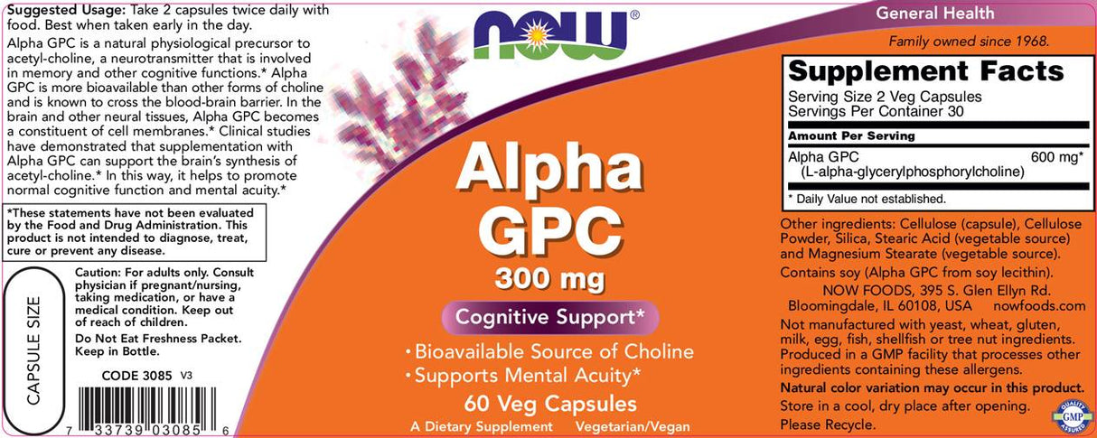 Alpha GPC 300 mg. / 60 Caps. - 0