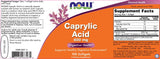 Caprylic Acid 600 mg - 100 Гел капсули