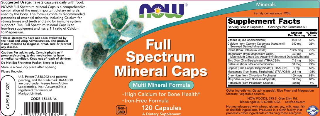 Full Spectrum Mineral Caps - 120 капсули