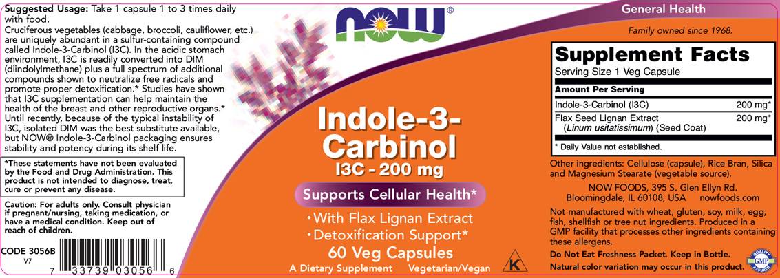 Indole-3-Carbinol (I3C) 200 mg - 60 капсули