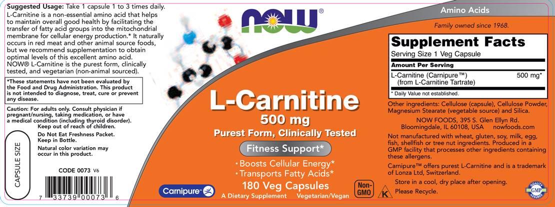 L-Carnitine 500 mg | Carnipure® - 180 капсули