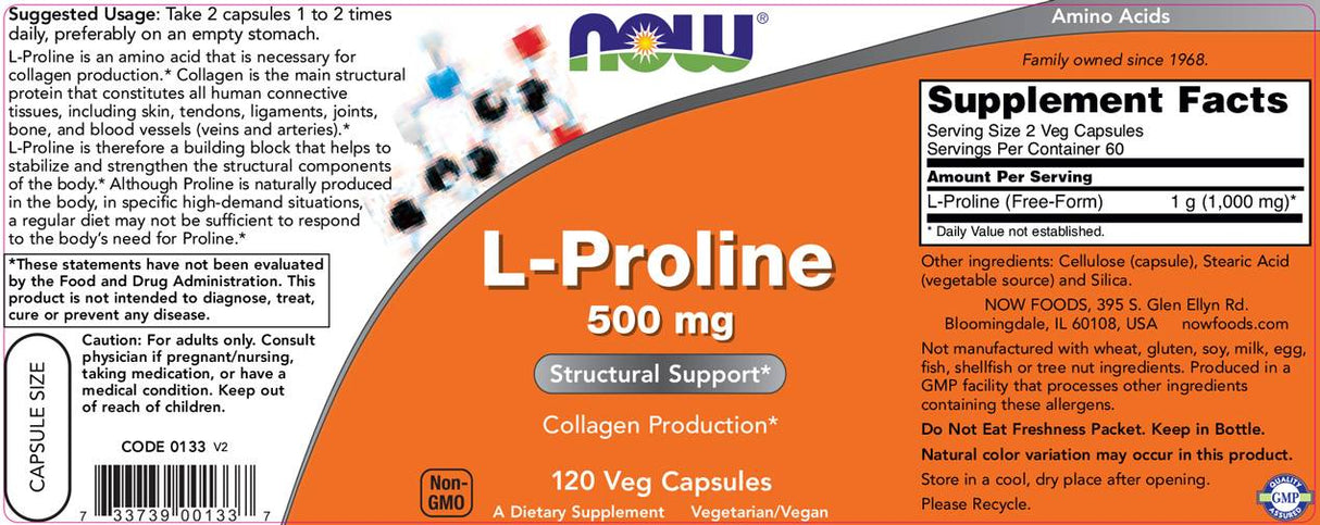 L-Proline - 120 капсули