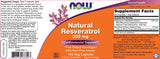 Natural Resveratrol 200 mg - 120 капсули