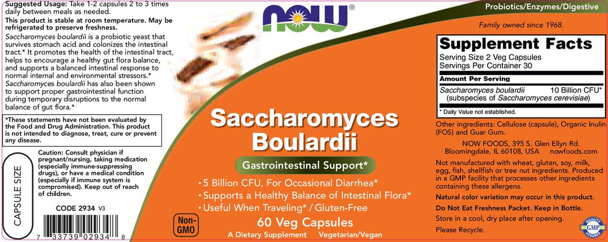 Saccharomyces Boulardii - 60 капсули