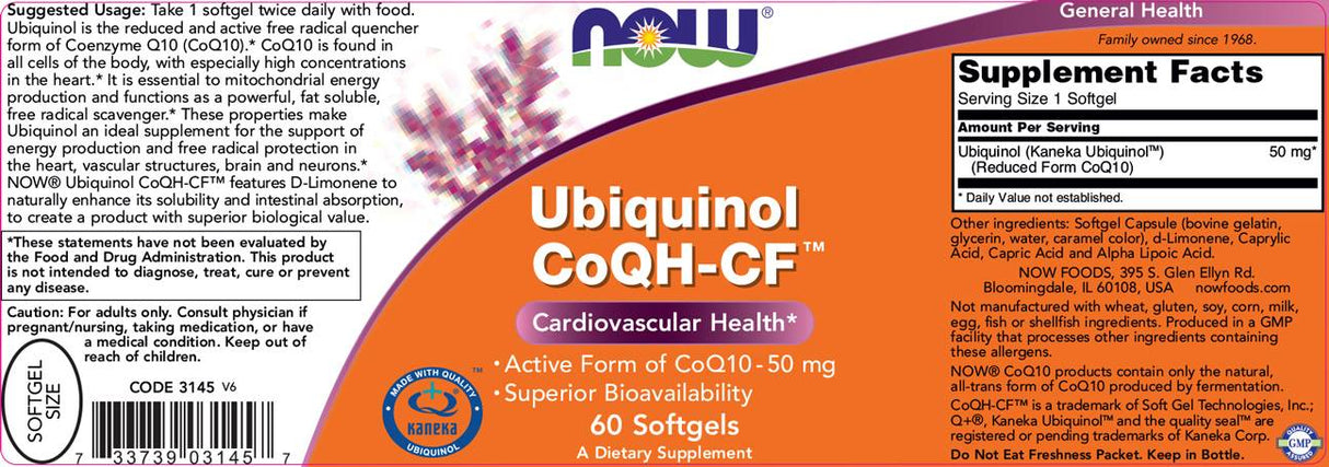 Ubiquinol CoQH-CF™ - 60 capsule de gel