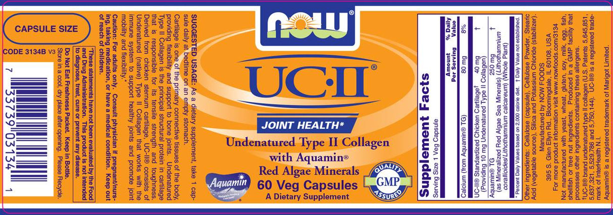 UC II / Type 2 Collagen 40 mg - 120 капсули