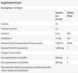 Ultra Omega 3-D with Vitamin D-3 - 180 Гел капсули