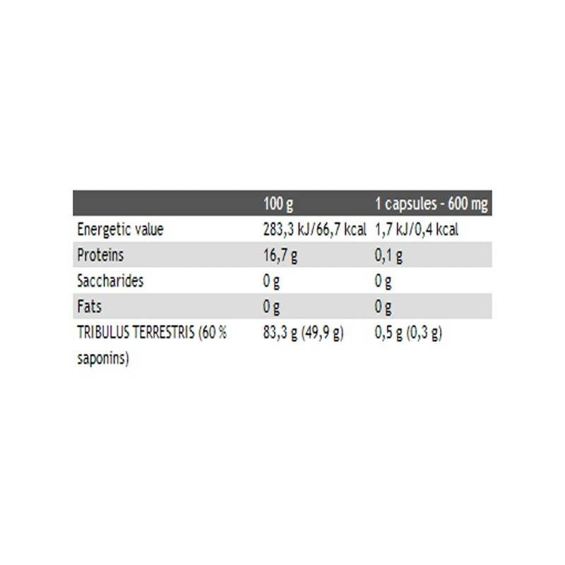 Tribulus Terrestris Turbo 500 mg | 60% Σαπωνίνες - 120 κάψουλες