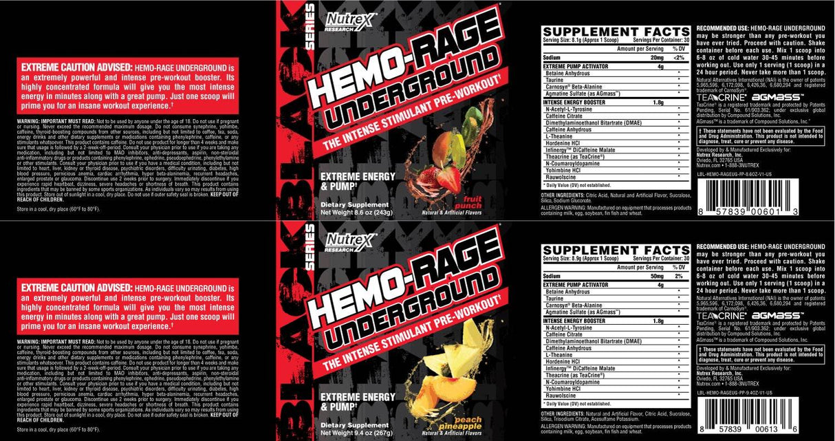 Hemo Rage Underground - 243 γραμμάρια