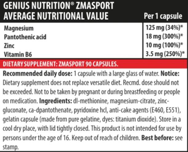 ZMA Sport - 90 капсули