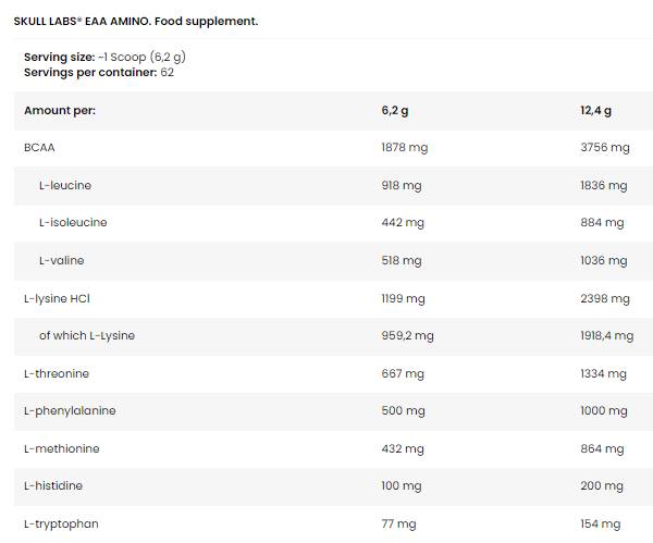 EAA Amino | Essential Amino Acids - 390 грама