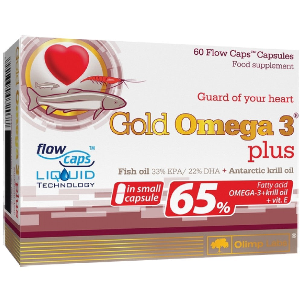 Gold Omega 3 65% + Ulei de Krill 60 capsule